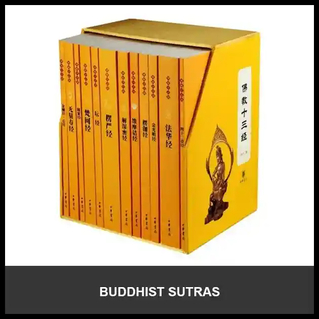 Buddhist most important manuscript texts contained in Sutras