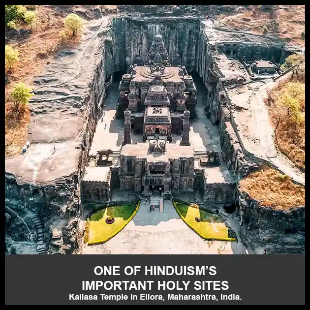 Hinduism's most important holy site Kailasa temple at Ellora