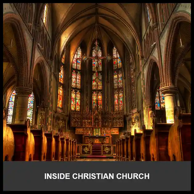 Inside image of Christian church