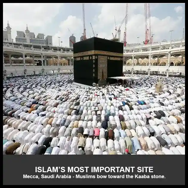 Islam's most important holy site Kaaba in Mecca, Saudi Arabia