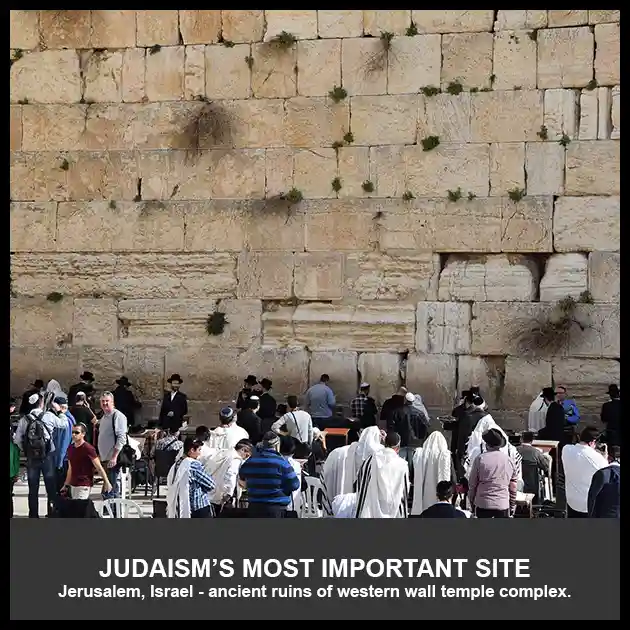 Judaism's most important holy site Jerusalem, Israel